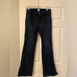 Black flare jeans